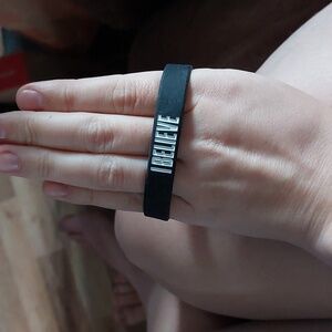 1$ add on 🌟 I believe rubber bracelet
